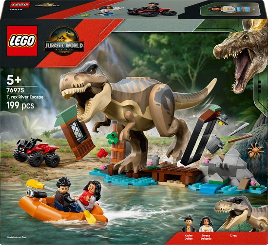 LEGO® Jurassic World T. rex Rivierontsnapping Bouwset - 76975