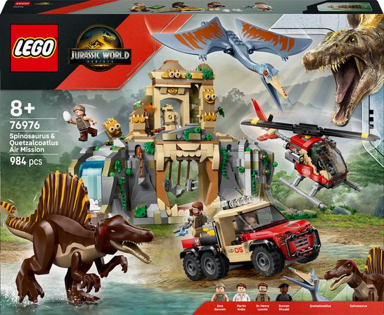 LEGO® Jurassic World Spinosaurus en Quetzalcoatlus Luchtmissie - 76976
