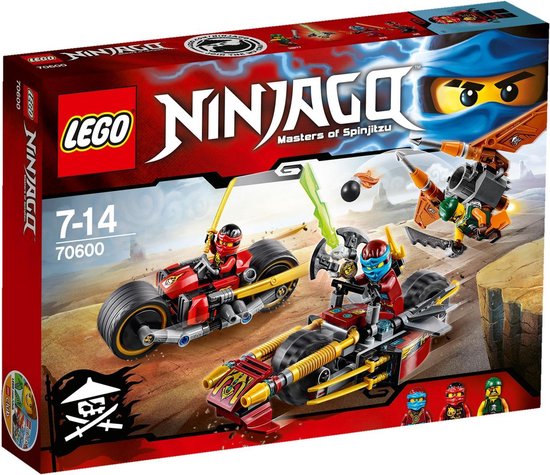 LEGO NINJAGO Ninja Motorachtervolging - 70600