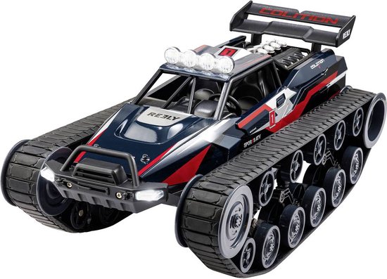 Reely All Terrain Brushed 1:12 Speciaalvoertuig Elektro Crawler Rupsaandrijving RTR 2,4 GHz Incl. accu en laadkabel