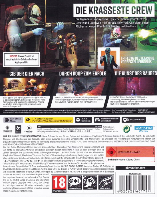 Payday 3 - DE (PS5)