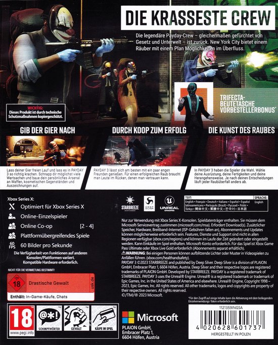 Payday 3 - DE (Xbox Series X)