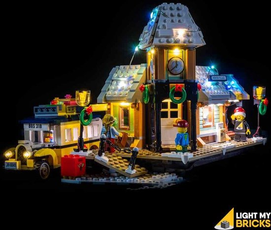 Winter Village Station #10259 Light Kit - Geschikt voor Lego