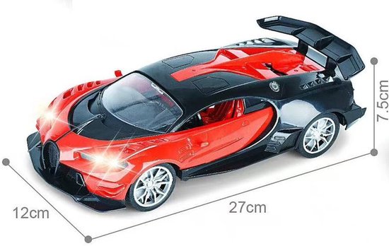 RC Sportauto voor Kinderen – Met Verlichting & Oplaadbare Accu-Rood