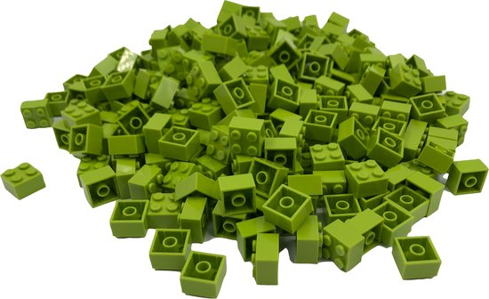 100 Bouwstenen 2x2 | Lime | Compatibel met Lego Classic | Keuze uit vele kleuren | SmallBricks