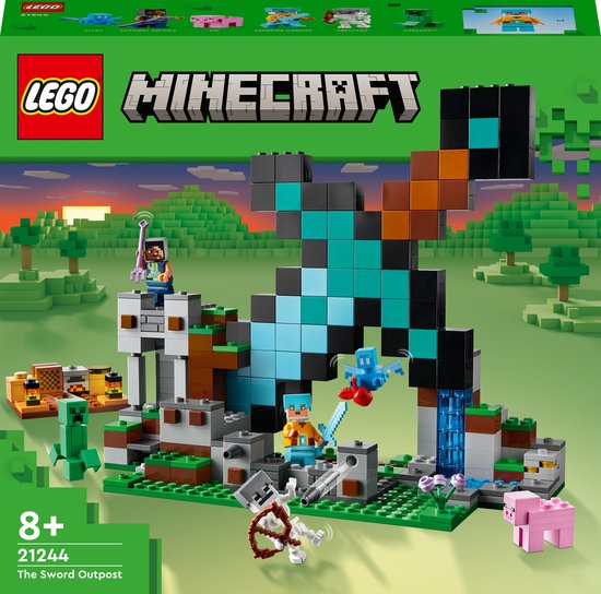 LEGO Minecraft Uitvalbasis Zwaard Bouwspeelgoed - 21244