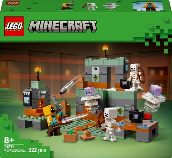 LEGO® Minecraft® De Trial Chamber Gamerset, Videogameset met Schat en Breeze Mob Figuur, Kinderspeelgoed met Skeletten, Cadeau voor Jongens en Meisjes Vanaf 8 jaar 21271