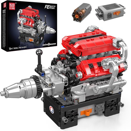 Mould King - Sport Race auto technic motor | Speed champions icons modelbouw | Creator classic bouwpakket compatibel met lego sluban of mega bloks | Technische speelgoed ideas voor expert volwassenen & kinderen | 750 bouwstenen