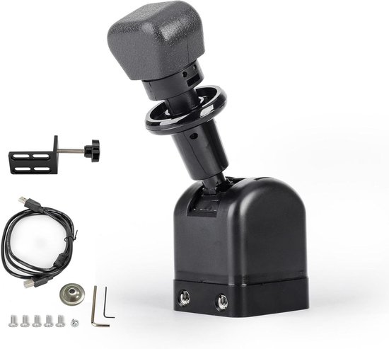 Allecto Plus - Professionele USB handrem voor PC racing games - Lineaire remhouder - Bureaumontage