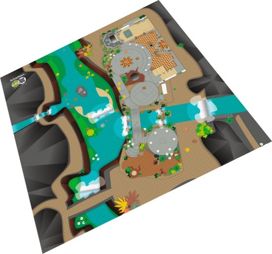 BrickMaps 32333004 - Fantasy - Elven Town - Wegplaat speelmat geschikt voor LEGO Lord of the Rings - Formaat gelijk aan 3x3 bouwplaat