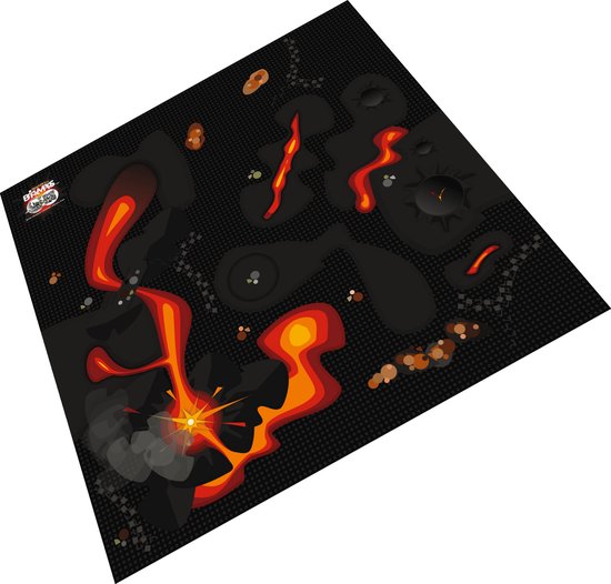 BrickMaps 42433001 - Bricks Wargame - Volcanic Plain - Wegplaat speelmat geschikt voor LEGO Lord of the Rings - Formaat gelijk aan 3x3 bouwplaat