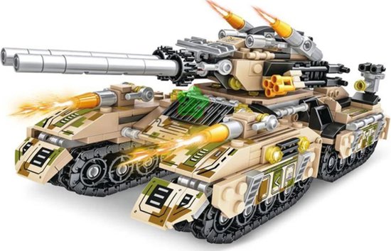 8 in 1 tank lego compatibel - voor lego