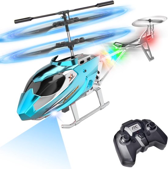 RC Helikopter - rc helicopter - rc helicopter volwassenen - rc helicopter voor buiten - Bestuurbare Helikopter - Blauw