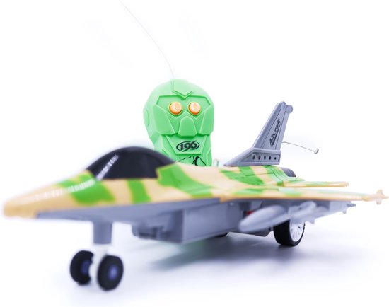 Zoem - F16 - Straaljager - 2 kanaals - Met verlichting - Bestuurbaar met RC - Gevechtsvliegtuig - Speelgoedvliegtuig - Fighter - vliegtuig - luchtmacht - army