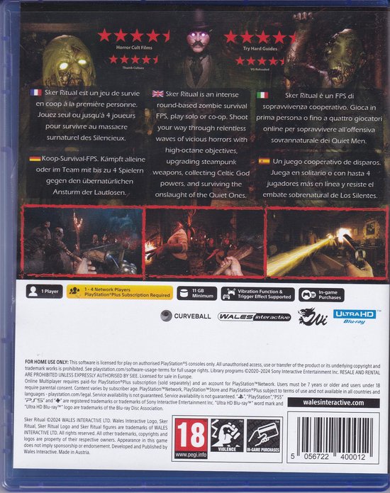 Sker Ritual - EN FR DE IT ES PS5