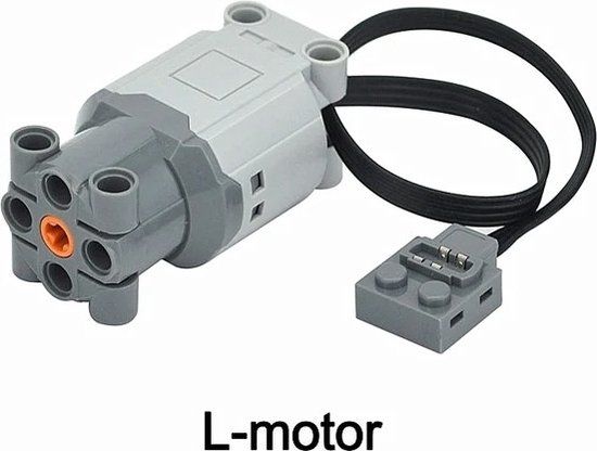 JT&T L Motor - Powerfuncties - Item 88003 - Compatible met Lego