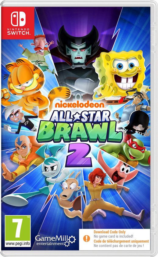 Nickelodeon All-Star Brawl 2 – Nintendo Switch – Download Code – Vechtspel met Bekende Nickelodeon Figuren