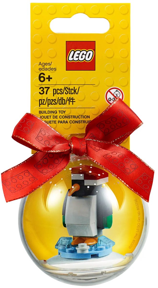 LEGO 853796 - Kerstversiering / Kerstbal met pinguïn