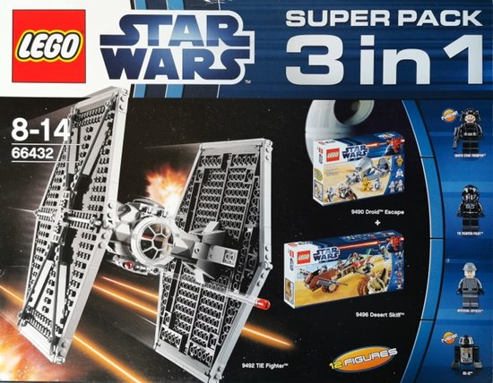 LEGO 66432 Star Wars 3 in 1 Pack (Sets 9490, 9492 and 9496)