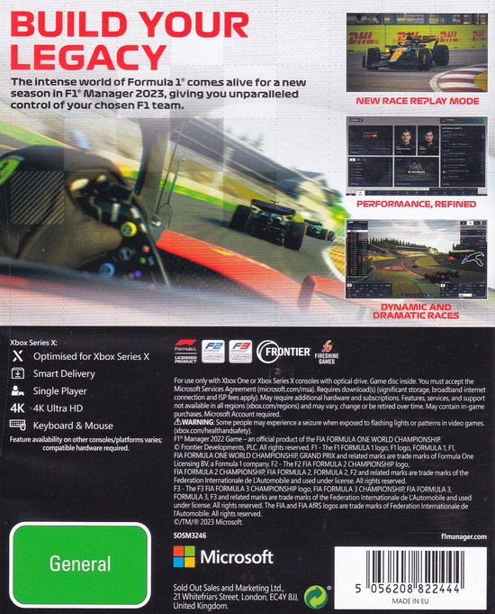 F1 Manager 2023 AU Xbox Series X