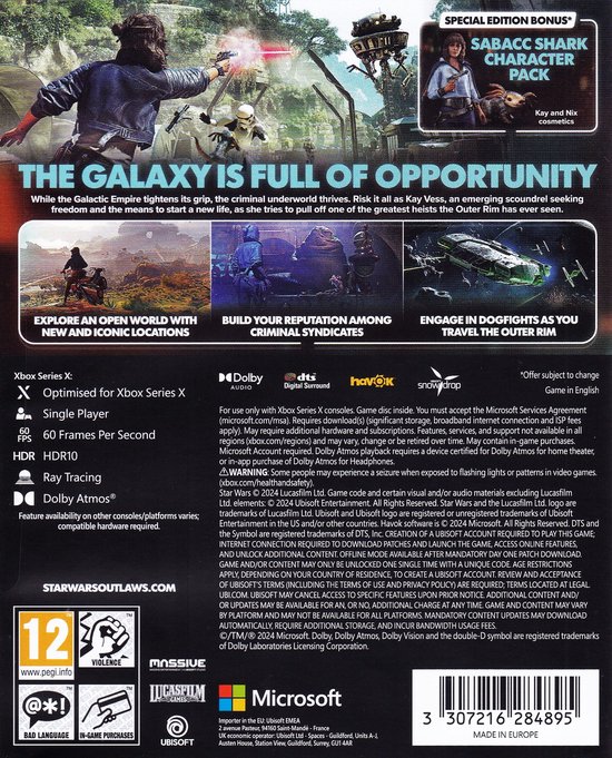 Star Wars Outlaws - Special Edtion Xbox Series X