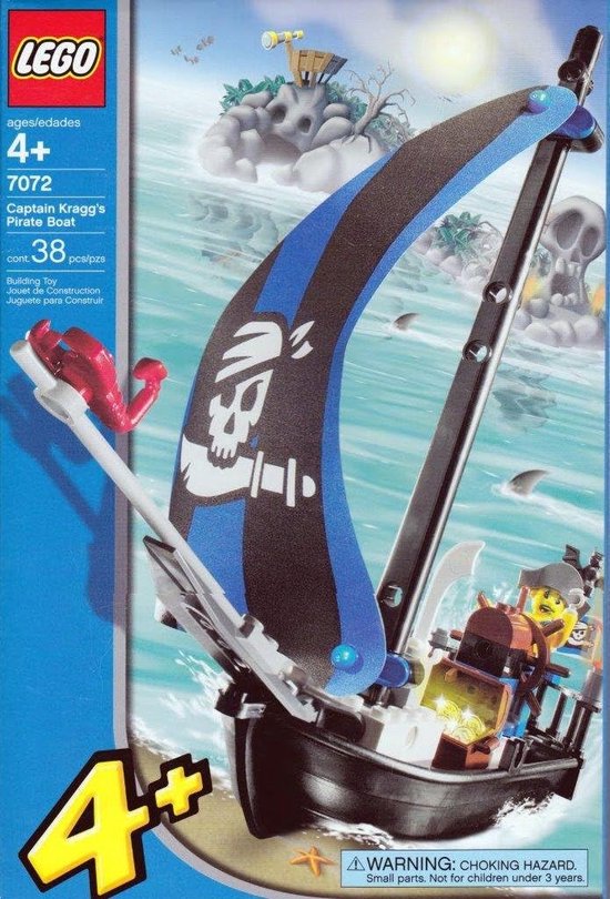 LEGO Piraten Kapitein Kragg's Piratenboot - 7072