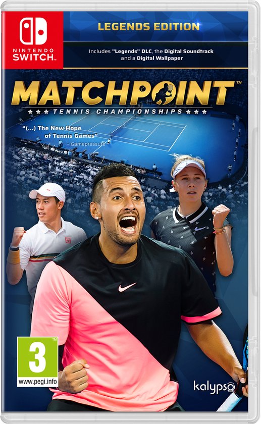 Deep Silver Matchpoint - Tennis Championships, Nintendo Switch, E (Iedereen)