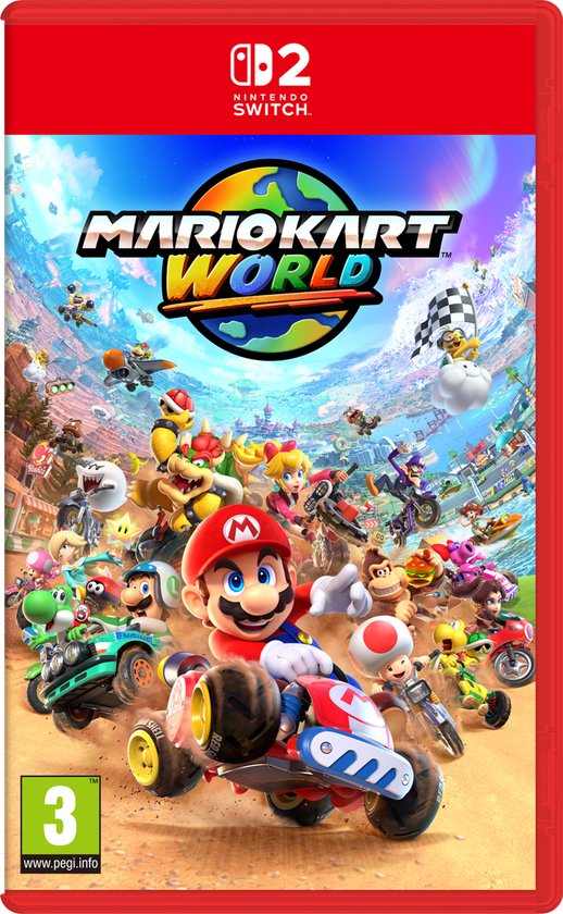 Mario Kart World-Italiaans (Switch 2) Nieuw