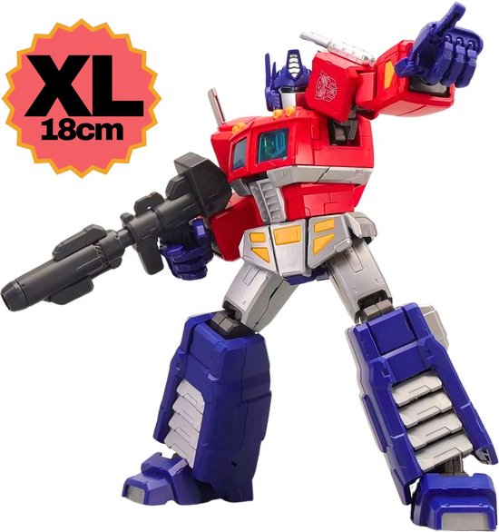 Blokees - Transformers G1 Optimus Prime incl display box & kaarten | Auto Bots Wars Action Figure Edition | Robot technic modelbouw | Gundam model kit | Speelgoed legacy star bouwpakket | Bekend van manga & anime | Niet compatibel met lego of revell