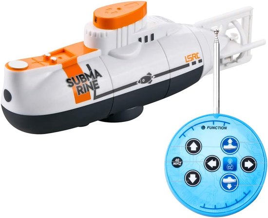 Op afstand bestuurbare Boot voor Kinderen - Mini RC Onderwaterboot - 6 Kanalen - Bestuurbare Speelgoedboot - Pedagogisch Speelgoed voor in het Zwembad en Vijver - Water Speelgoed voor Kinderen