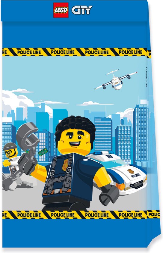 Vegaoo - 4 kleine Lego City feestzakjes