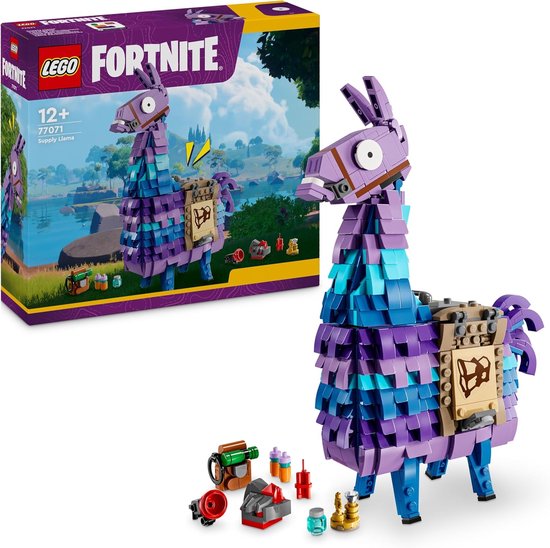 LEGO Fortnite Supply Llama Toy for Kids - Video Game Character with Accessories incl. Slap Juice - Collectable Gift for Gamers, Boys, Girls and Teenagers from 12 Years