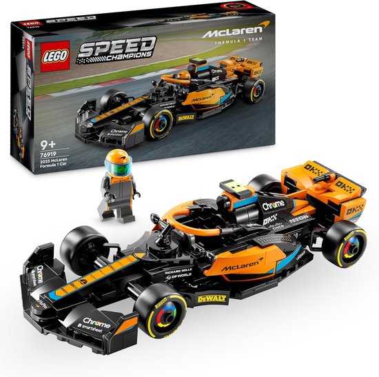 LEGO Speed Champions McLaren Formula 1 Racing Car, Toy Car Building Kit for Kids to Play and Put Down Role Play Gift for Boys and Girl from 9