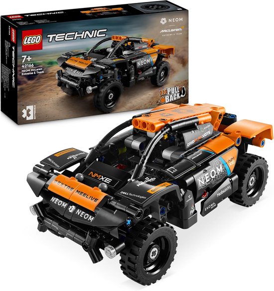 LEGO Technic NEOM McLaren Extreme E Racing Car, Offroad Pull-Back Toy Car, Vehicle for Children, Gift for Boys and Girls from 7 Years