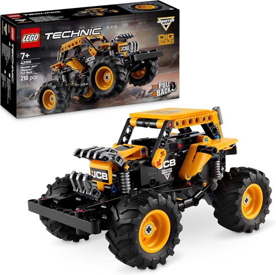 LEGO Technic Monster Jam DIGatron Pull-Back Monster Truck Toy for 7 Years and Older, Vehicle Building Kit for Kids, Boys and Girls, Gift for Monster Trucks and Cars Fans