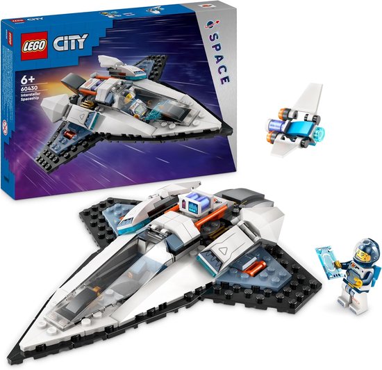 LEGO City Interstellar Spaceship Space Toy for Kids, Cute Gift for Boys and Girls from 6 Years, Building Kit with Spaceship Model and Astronaut Minifigure