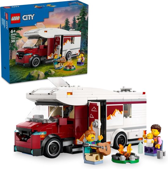 LEGO City Adventure Motorhome Toys for 6 Years and Older with 3 Minifigures and Accessories for Role Playing, Building Kit for Kids, Holidays Gift for Boys and Girls