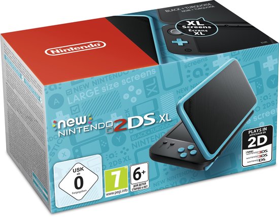 New Nintendo 2DS XL Console - Zwart/Turquoise