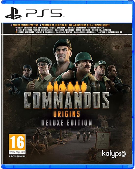 Playstation Games Ps5 Commandos Origins Transparant PAL
