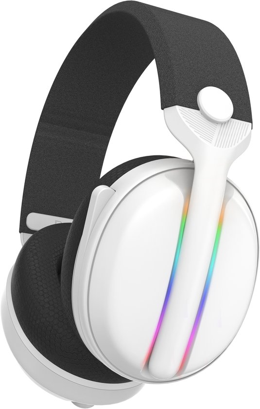 Subsonic Vektra LED Gaming Headset – draadloos tot 40 u batterijduur – RGB‑verlichting & 7.1 surround, voor PS5/Xbox/Switch