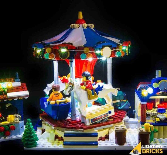 Light My Bricks - Verlichtingsset geschikt voor LEGO Winter Village Market 10235