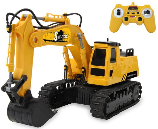 Jamara RC voertuig Landbouwvoertuigen - 406310 RC Graafmachine S-Matic - Geel - 2,4GHz RC Model Kant en Klaar - Jamara - Incl afstandsbediening