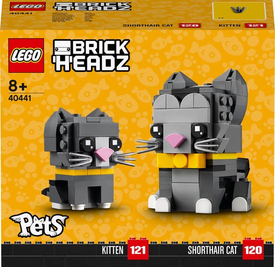 Lego Brickheadz Pets - Kitten en Shorthair Cat 40441