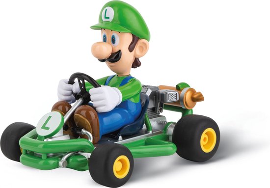 Carrera RC voertuig Auto - RC Mario Kart - Pipe Kart - Luigi - Schaal 1:18 - 2,4GHz RC Model Kant en Klaar - Carrera