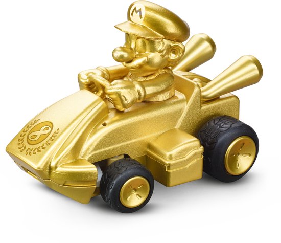 Carrera RC voertuig Auto - RC Mario Kart - Mini RC - Mario in Goud - Auto 2,4GHz RC Model Kant en Klaar - Carrera