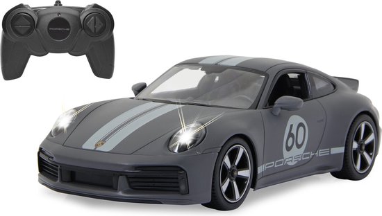Jamara RC voertuig Auto - 402162 RC Auto Porsche 911 Sport Classic - Grijs - 2,4GHz RC Model Kant en Klaar - 1:16 - Incl afstandsbediening