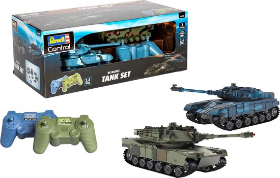 Revell RC voertuig - 24438 RC Battle Set - Battlefield Tanks RC Model Kant en Klaar - 1:52