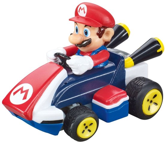 Carrera RC voertuig Auto - RC Auto Mini - Mario Kart - Mario - 6,2cm Lang - 2,4GHz RC Model Kant en Klaar - Carrera