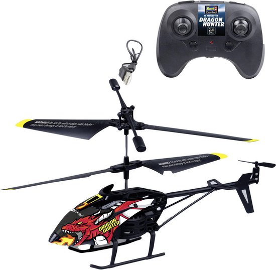 Revell RC voertuig - 23990 RC Helikopter Hunter - Zwart - 2,4GHz RC Model Kant en Klaar - Revell