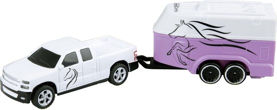 Revell RC voertuig - 23567 RC Pickup Auto met Paarden Trailer RC Model Kant en Klaar - 1:64